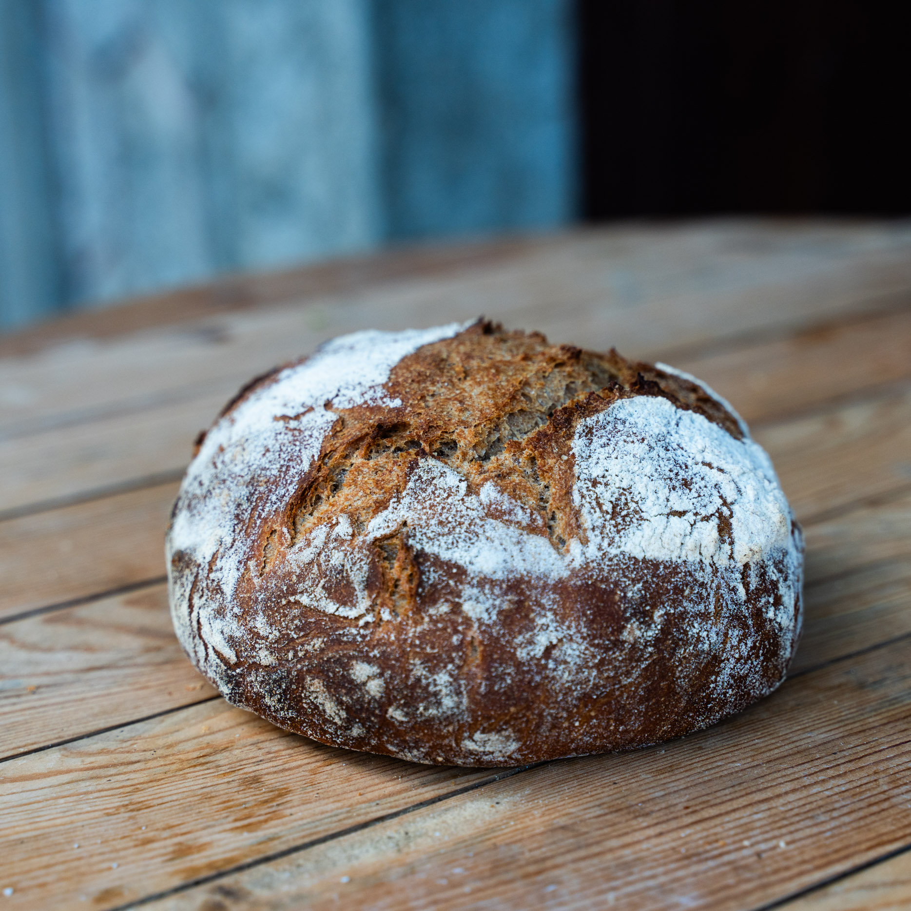 Pain méteil, en boule